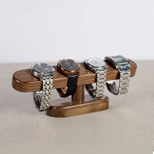 高档实木手表收纳架黑胡桃手表展示架托创意首饰手链架工艺展示架