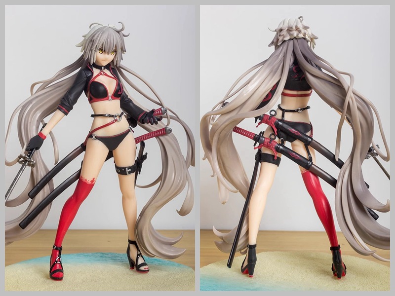 美少女 命运之夜 fgo 狂战士黑贞德 泳装 站姿 模型摆件 盒装手办