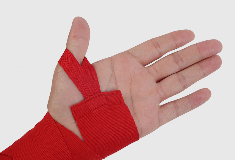 新款雷暴纯色弹力拳击绑带散打泰拳护手绷带批发健身护腕带