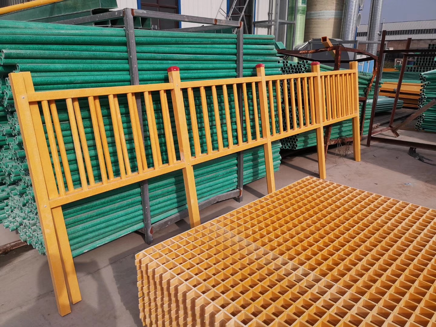 玻璃钢加工定制固定式围栏污水处理庭院别墅电力油田防护隔离围挡