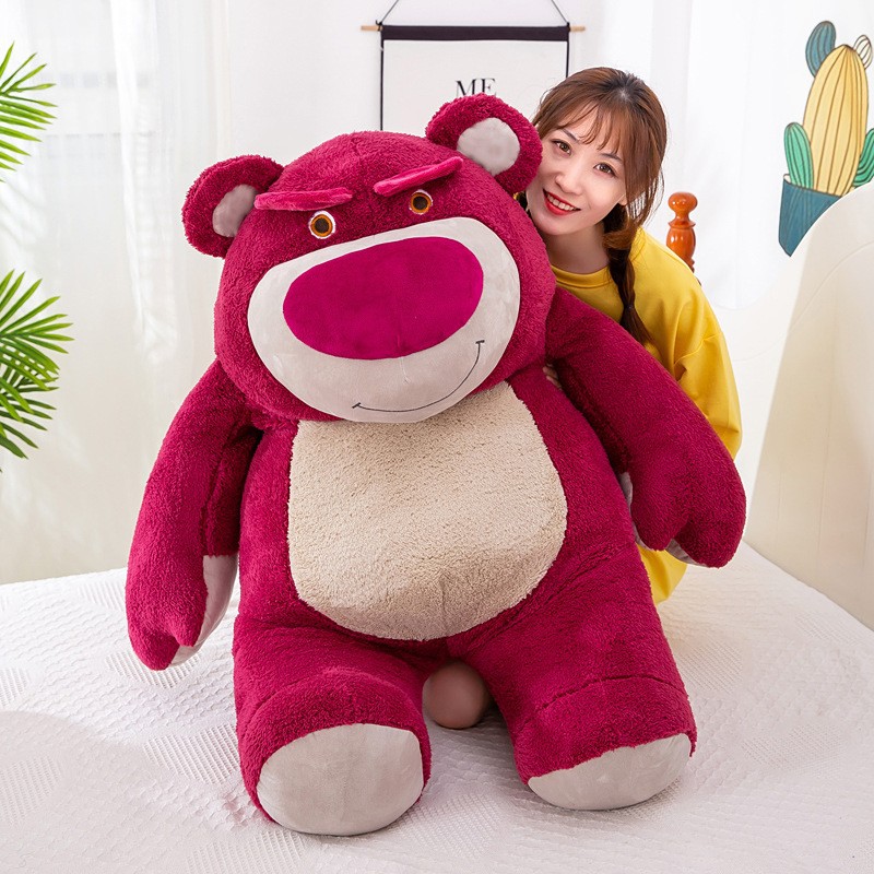 Toy Story Strawberry Bear Plush Toy Cartoon Large Rag Doll Doll Qixi Gift for Girlfriend