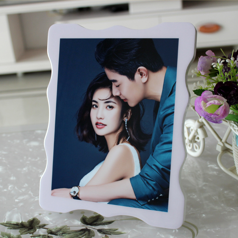 24寸韩式水晶摆台照片婚纱照放大挂墙影楼拉米娜版画相框相片