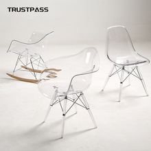 批发伊姆斯透明椅子 北欧时尚餐桌椅 简约塑料椅创意休闲PC咖啡椅