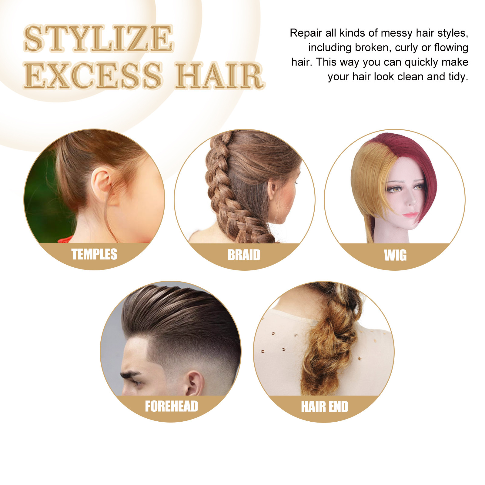 Supply Eelhoe Hair Wax Stick Hair LongLasting Styling AntiFrizz