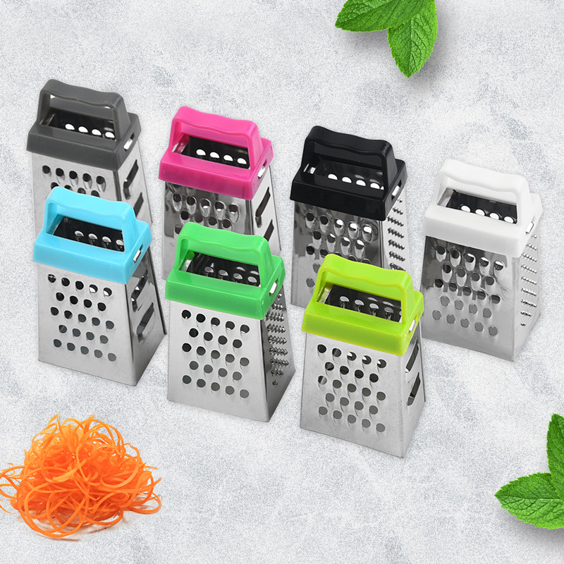 factory wholesale mini grater stainless steel four-sided planer multi-function vegetable cutter kitchen gadget grater