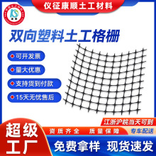 黑色聚丙烯PP土工格栅工程道路基加筋固护坡挡土双向塑料土工格栅