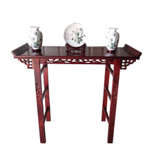 L7D供桌条几仿古中式玄关香案翘头国学馆课桌椅简约条桌实木条案