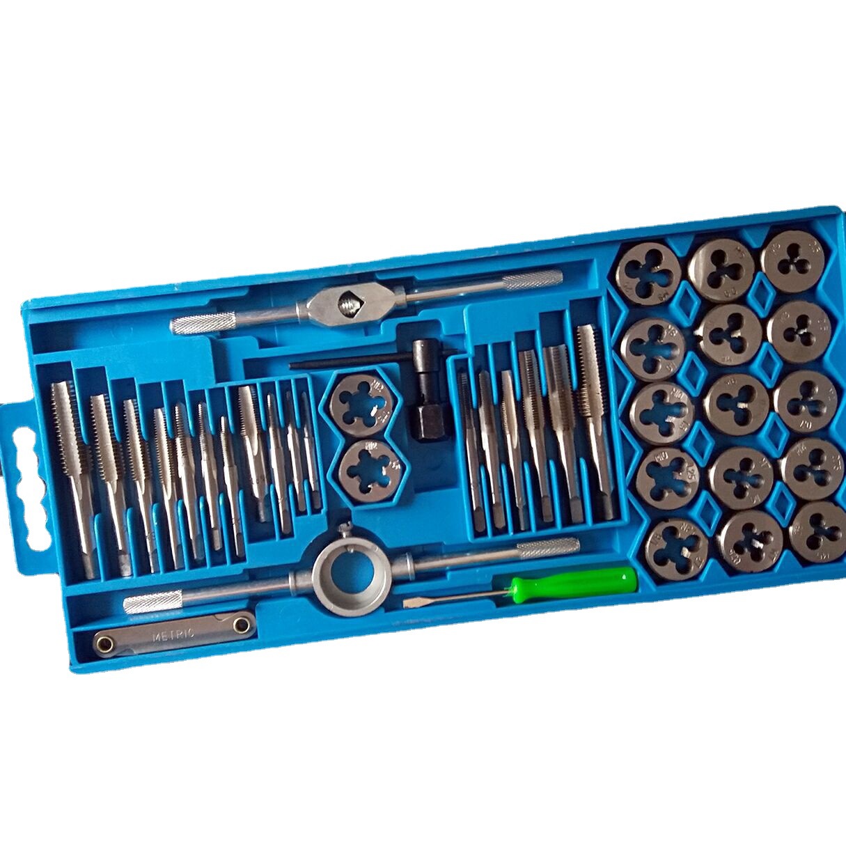 40件套板牙丝锥组套 大小架手用丝锥板牙套装