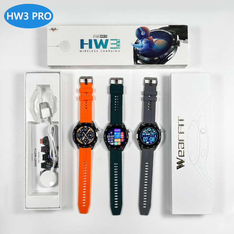 Hw3 Pro Smart Watch Bluetooth Calling Body Temperature Heart Rate Oximeter Step Controlled by Music Detection