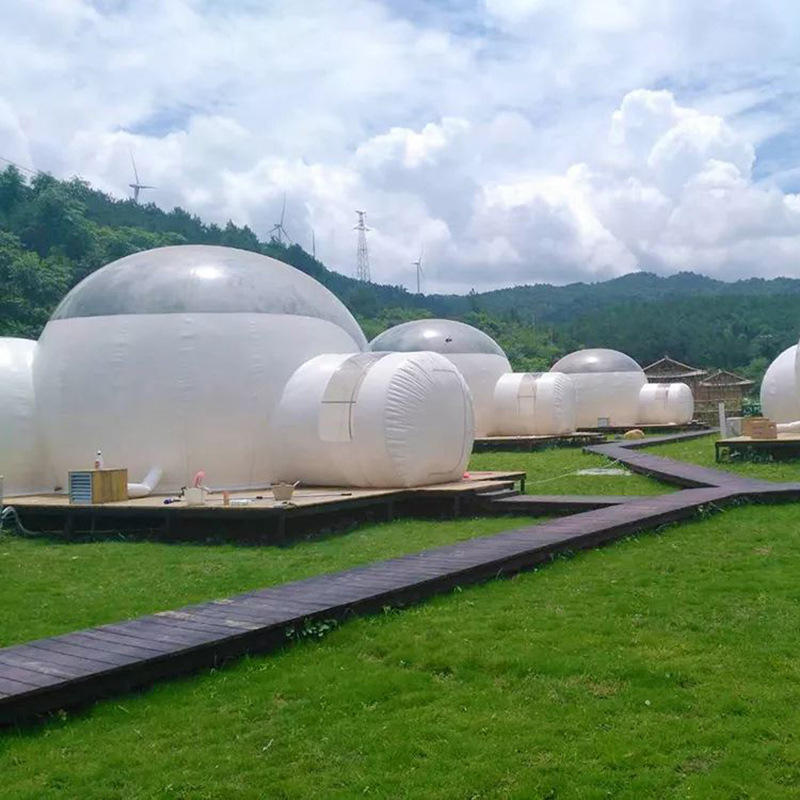 充气透明帐篷户外露营星空帐篷度假屋酒店民宿充气泡泡屋帐篷气模