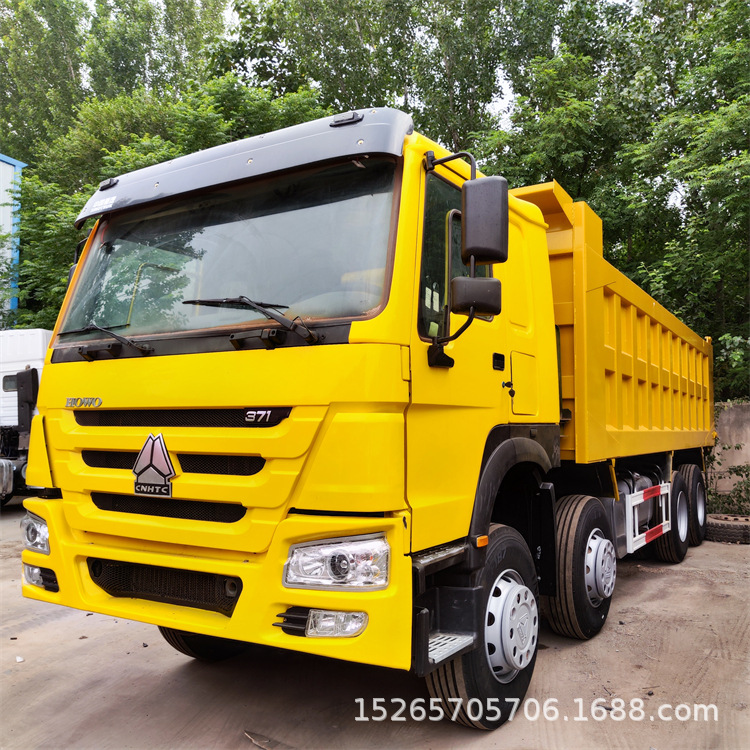 浙江贸易 二手自卸卡车 6x4howo翻斗车 371马力翻斗泥头车