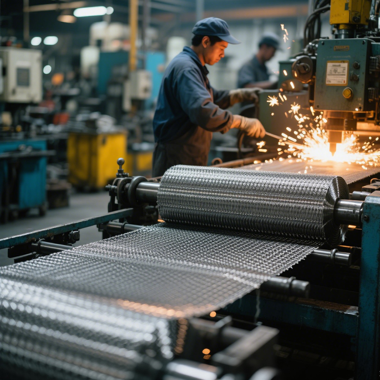 电极电解制氢镍网电解水编织网平纹斜纹电磁信号屏蔽镍丝网纯镍网