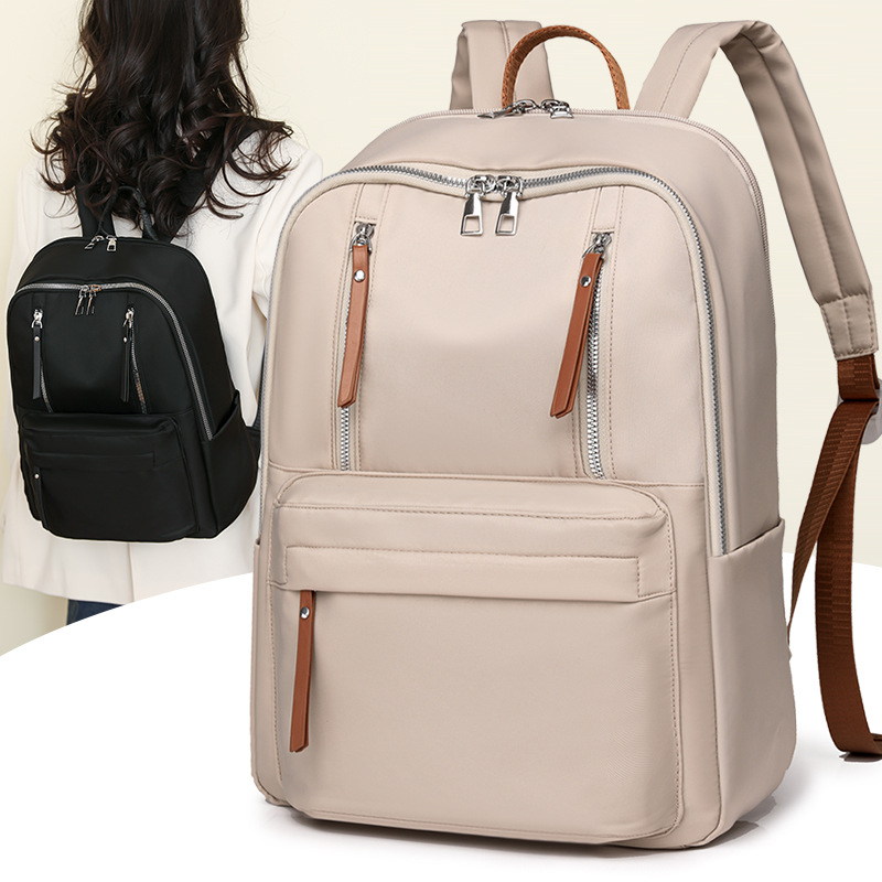 书包女大学生简约高级感小众高中初中生大容量双肩包新款电脑背包