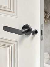极简门锁室内卧室房门锁现代简约生态木门锁门把手静音锁磁吸门锁