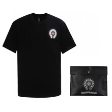 chrome hearts克罗心新款经典大马蹄十字架圆领短袖t恤男女同款