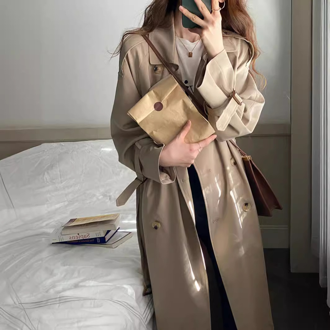 零度女装店风衣外套女中长款小个子2023新款早春秋季今年流行