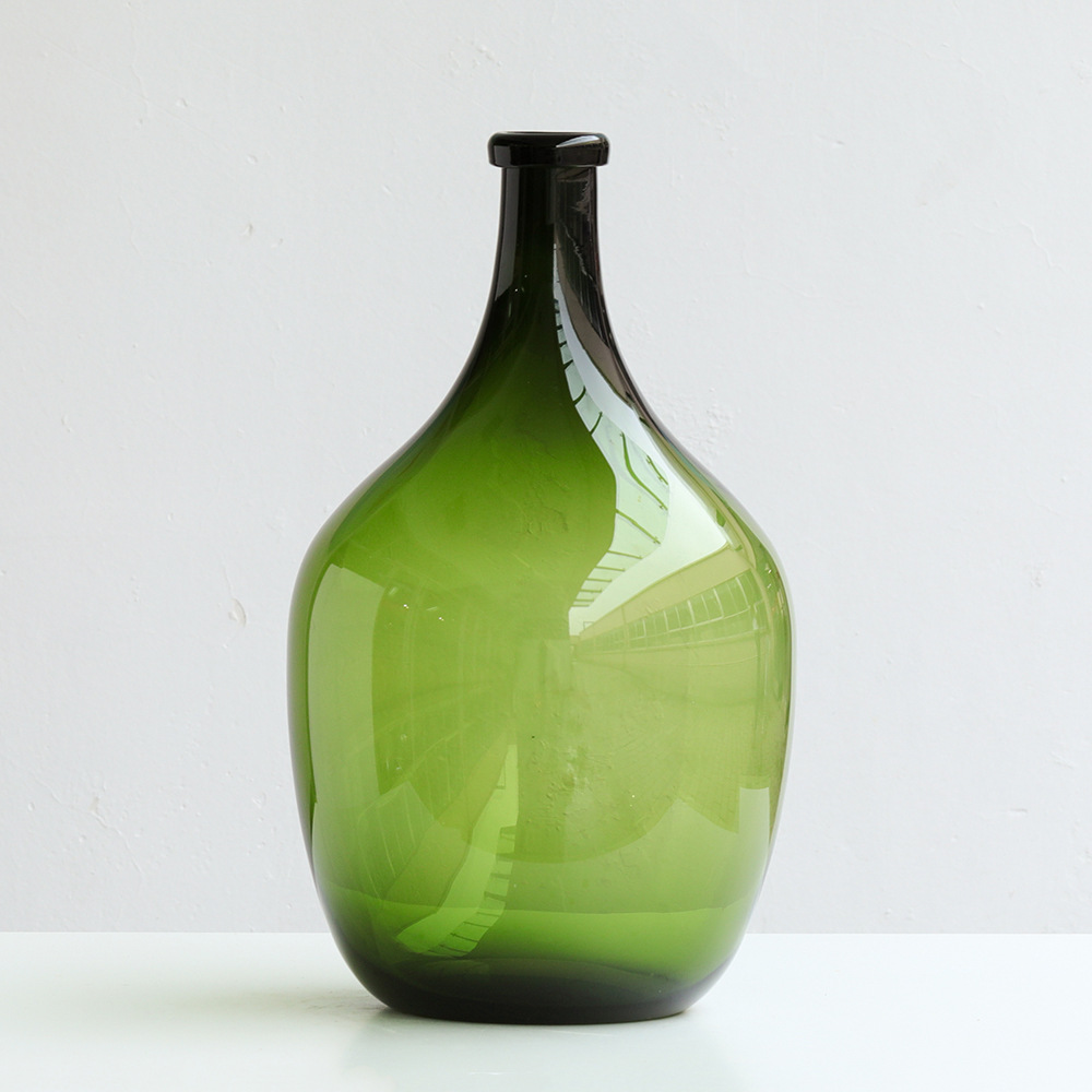 碧轩大肚子吊钟玻璃花瓶现代落地大花器家居软装花店新品批发