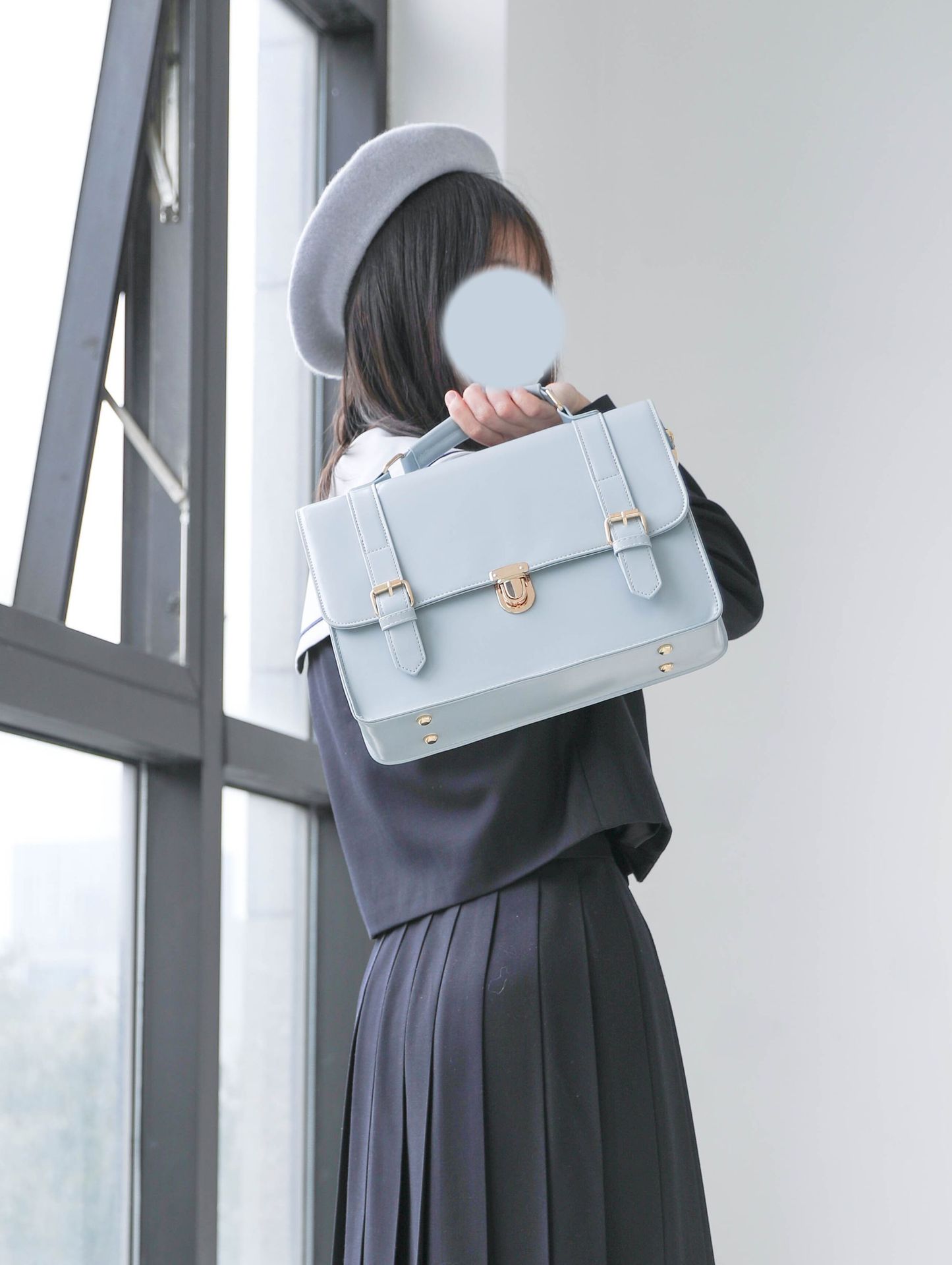 跨境jk制服包校供包邮差包双肩斜挎单肩手提女包包百搭学院剑桥包