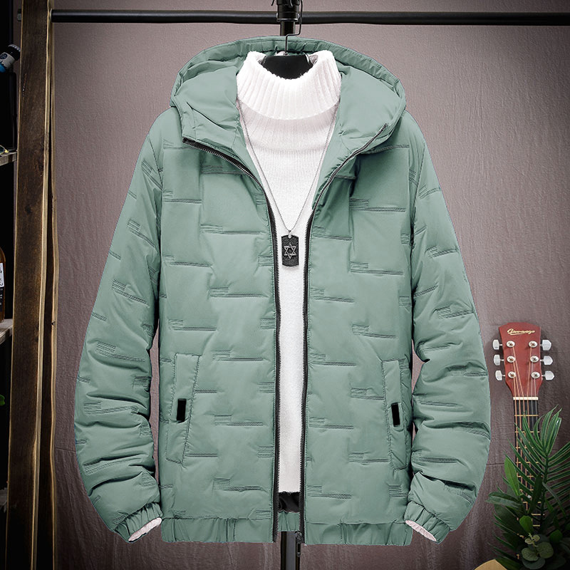 Winter Simple Hooded Cotton-Padded Coat Men's Korean-Style Loose Warm Cotton-Padded Coat Thickened Youth Fashion Fashion Brand Cotton-Padded Jacket Men