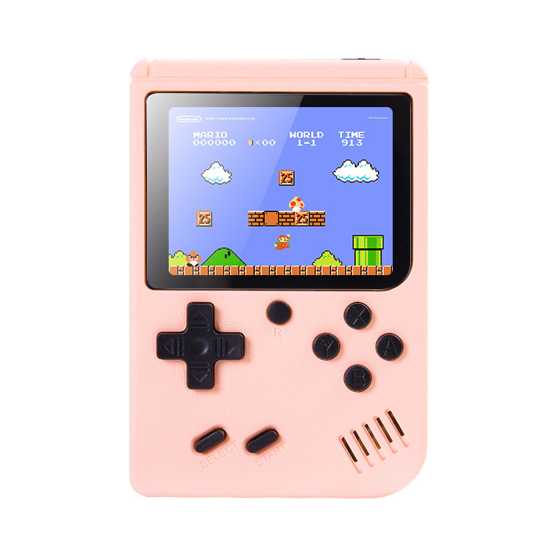 Cross-Border New Mini 400 500-in-One Handheld Game Console Retro Nostalgic Single and Double Playing Macaron Game Console