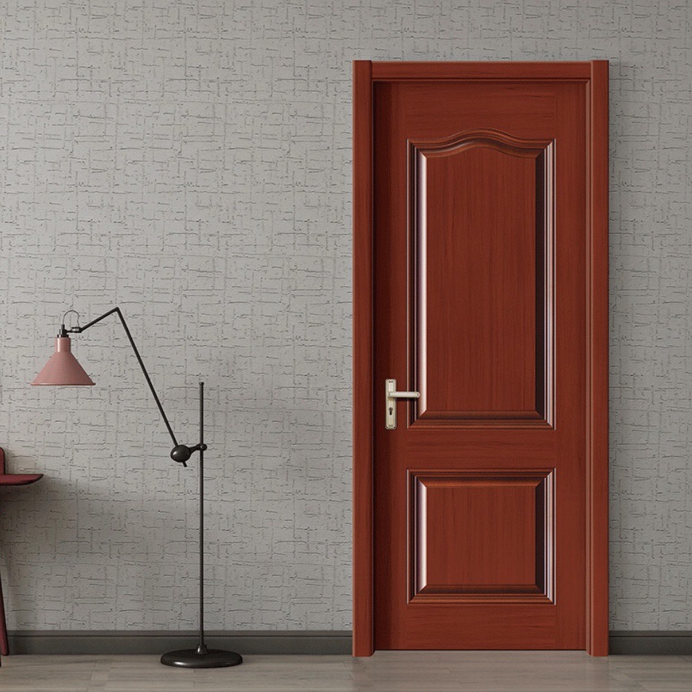 橡木门室内门实木复合门红橡原木门卧室门中式房间门套装门烤漆门