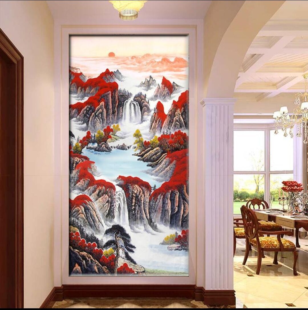 新款鸿运当头满钻版玄关走廊5d手工点粘钻中国风满钻十字绣钻石绣