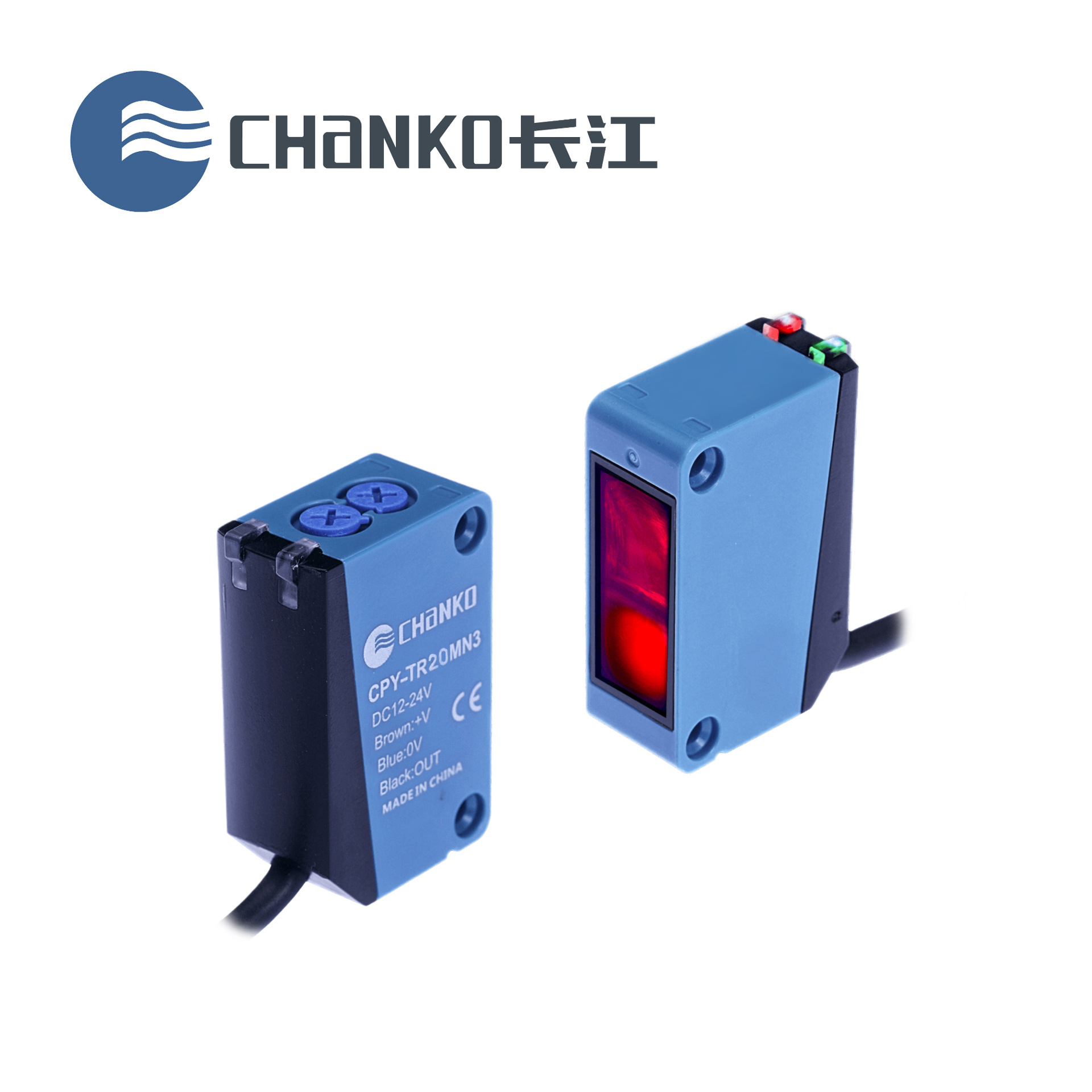 chanko/长江 cpy-tr20mn3-a对射型光电式传感器 接插式光电开关