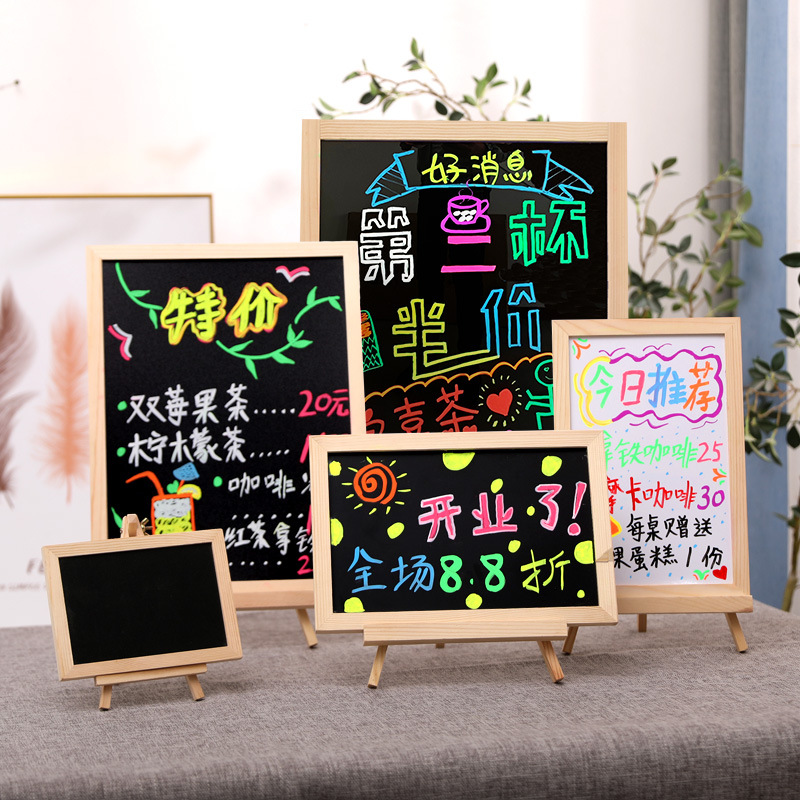 Stall Dedicated Small Blackboard Luminous LED Light Night Market Billboard Booth Display Card Stall Shop Desktop Handwriting