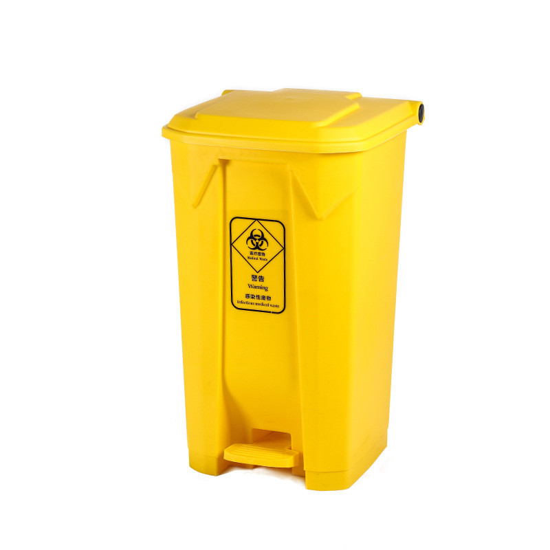 Pedal Trash Can Outdoor Indoor Sanitation Plastic 30L Thickened with Lid Household Wholesale Sorting Trash Bin