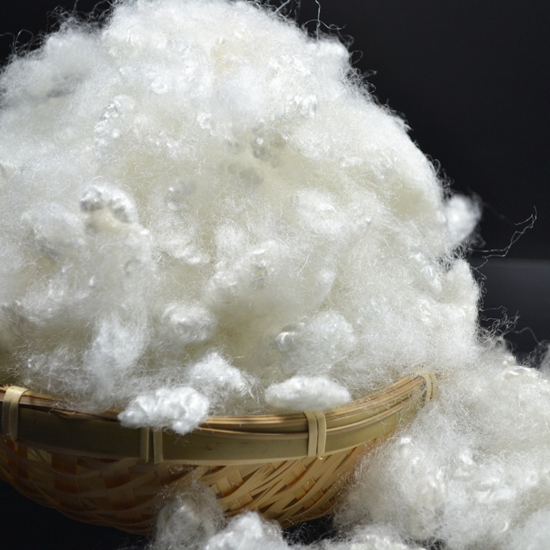 15d家具填充棉 中空三维毛绒玩具公仔面 高弹枕芯填充批发填充棉