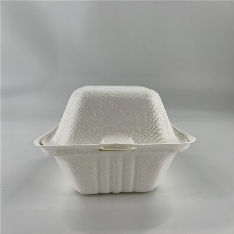 纸浆一次性环保餐盒汉堡盒可降解上海 批发餐具-阿里巴巴