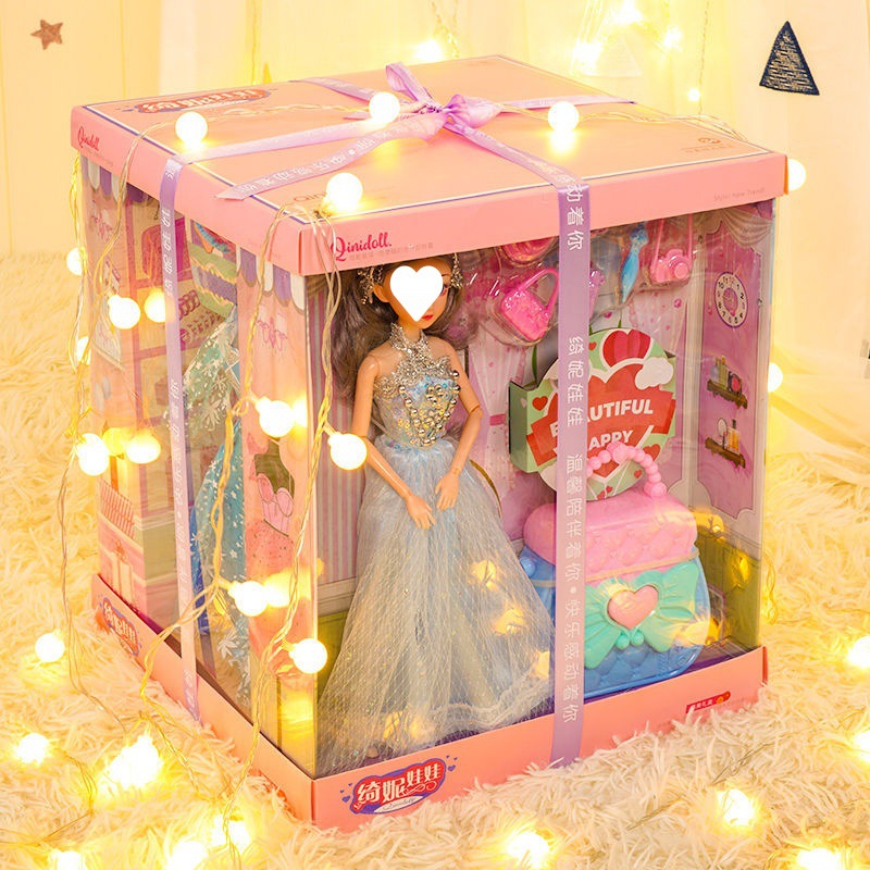 盒装玩具洋娃娃女孩子儿童过家家玩偶女童生日礼物6岁5礼盒装批发