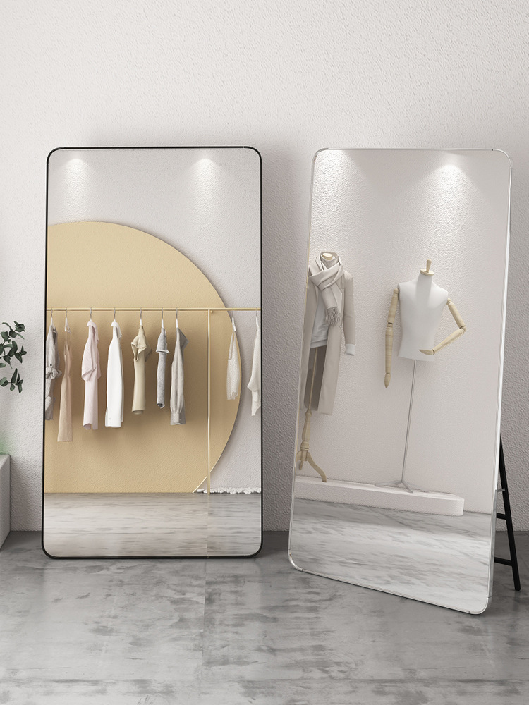 服装店专用大镜子显瘦全身美颜落地穿衣镜家用直播拍照瘦身试衣镜