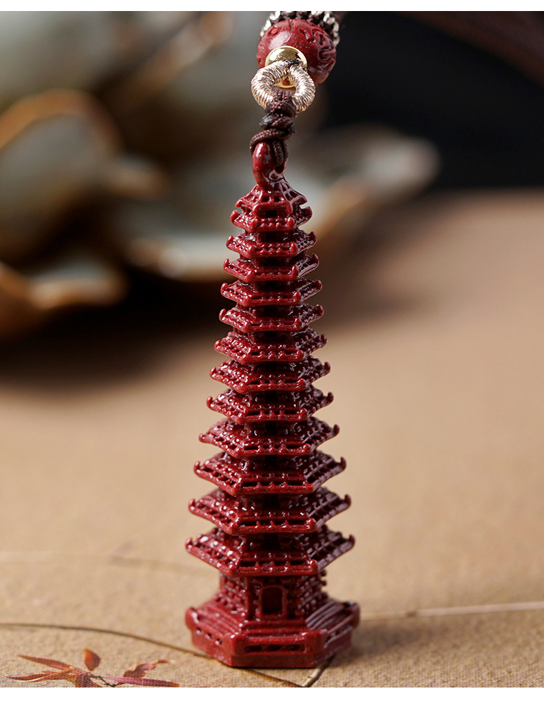 朱砂文昌塔吊坠学生助学业挂件中考高考祈福考试上岸逢考必过礼物