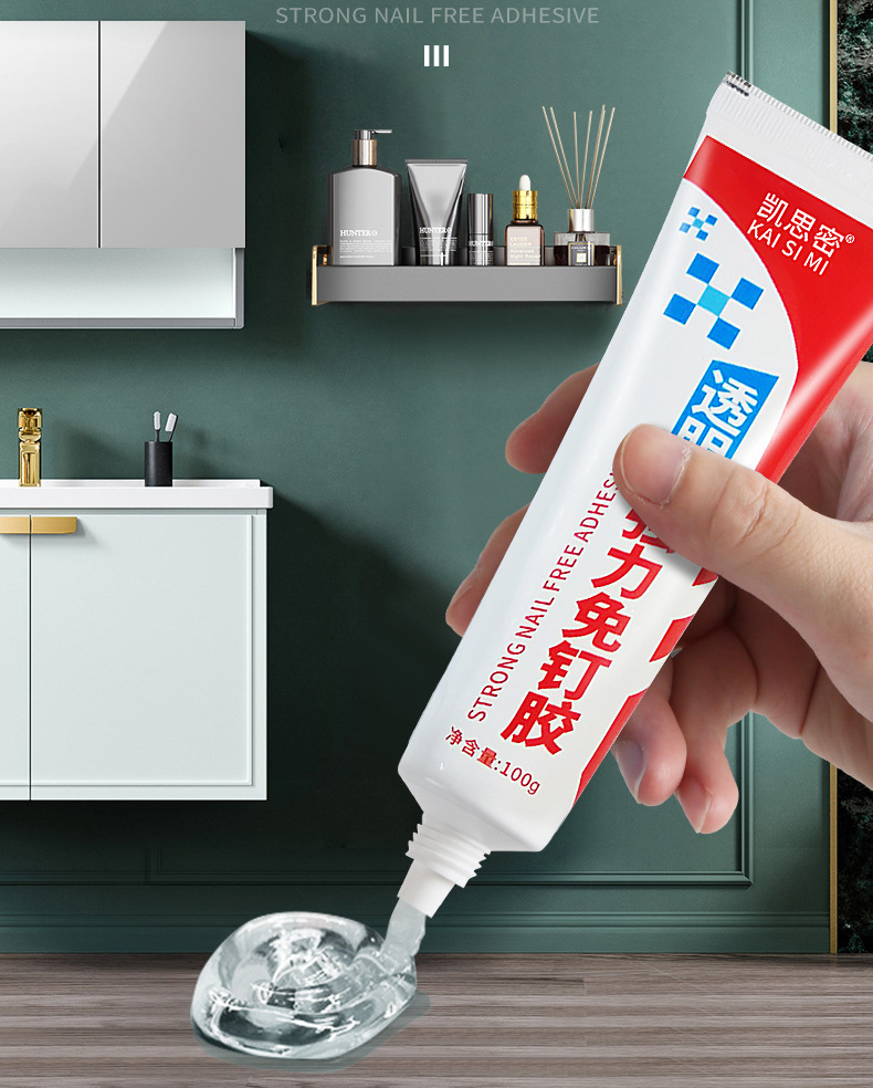 透明免钉胶玻璃胶 强力胶水室内厨卫环保防水防霉结构胶厂家批发