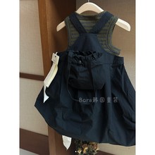 波拉bora韩国童装男女童套装夏季新款洋气中小宝宝宽松薄款背带裙