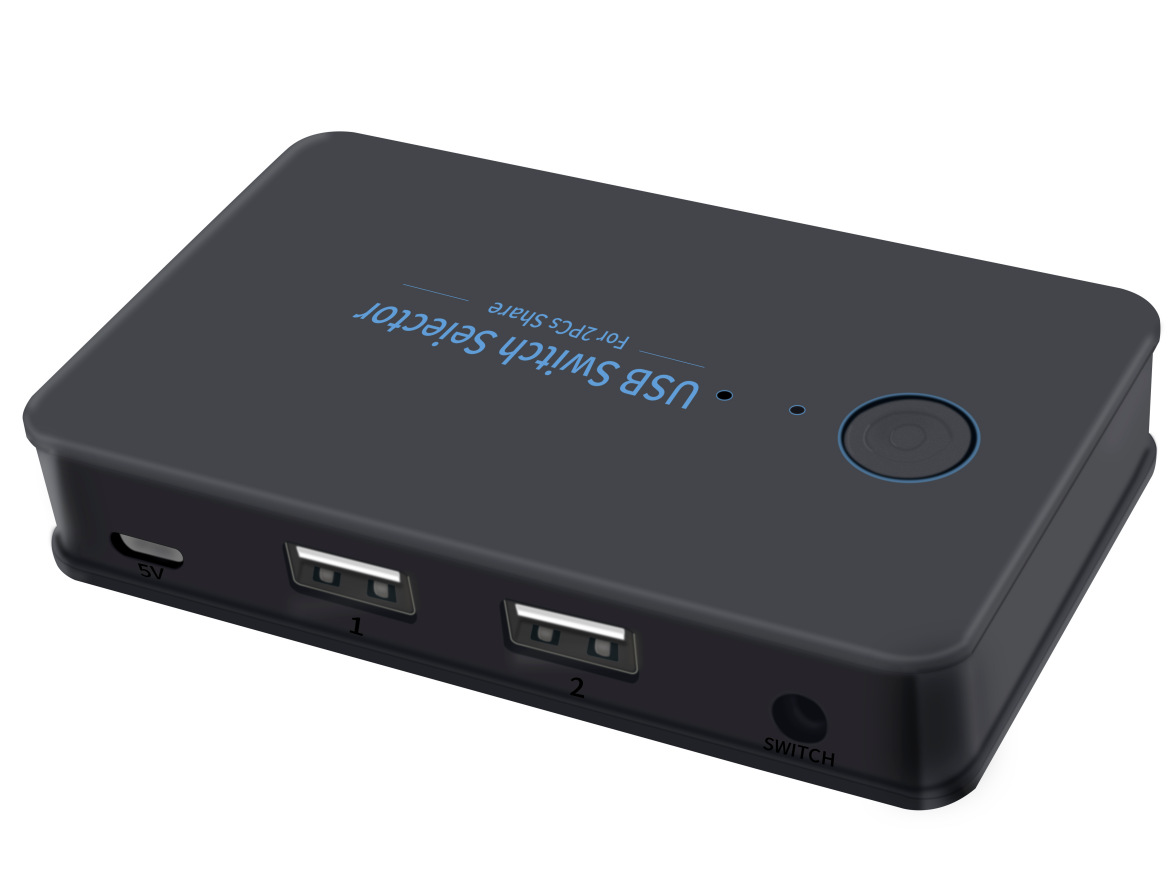 新品usb切换器2进4出2.0hub转换集线器多主机共享键鼠u盘现货私模