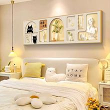 柿柿如意卧室装饰画奶油风床头壁画寓意好现代客厅沙发背景墙挂画
