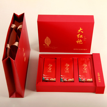 大红袍福建武夷山岩茶浓香型乌龙茶水仙肉桂50克/盒茶叶礼盒装