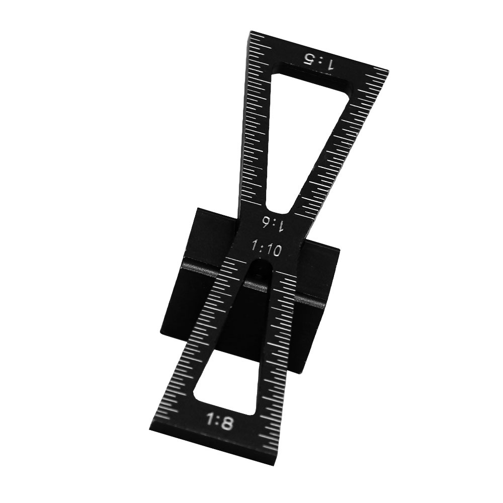 Dovetail Joint Aluminum Alloy Marking Template 1:5 1:8 Wooden Hinge Gauge with Hinge Gauge Guide Tool