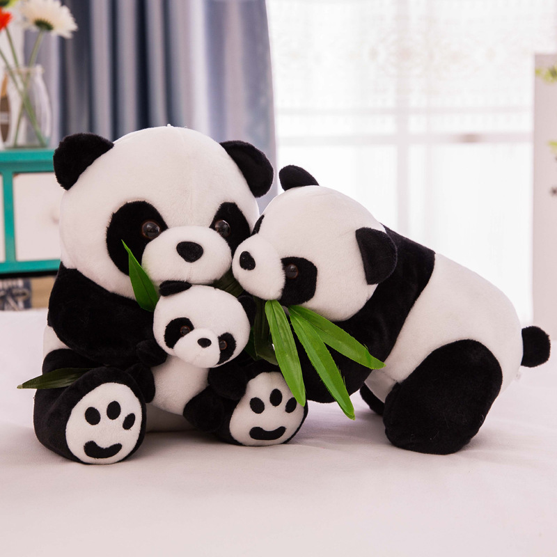 Cute Little Panda Plush Toy National Treasure Simulation Giant Panda Doll Tourist Souvenir Doll Ragdoll Wholesale