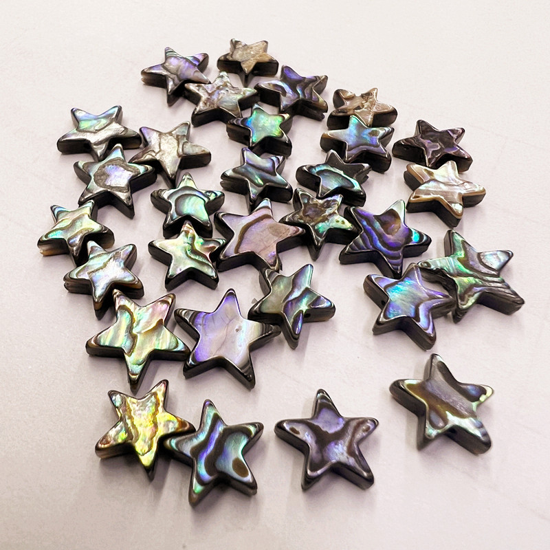 Abalone Shell Five-Pointed Star Scattered Beads Diy Beaded Scattered Beads Shell Ornament Accessories Wholesale