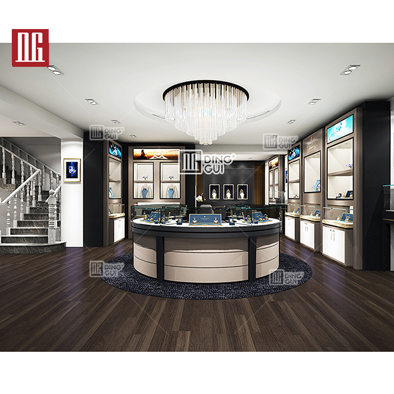 商场店铺自营店个性创意高档珠宝展示柜玻璃精品首饰柜钻石展柜