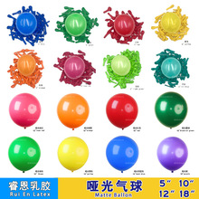 [哑光气球5寸10寸12寸18寸生日派对装饰婚礼婚房布置圆形乳胶气球