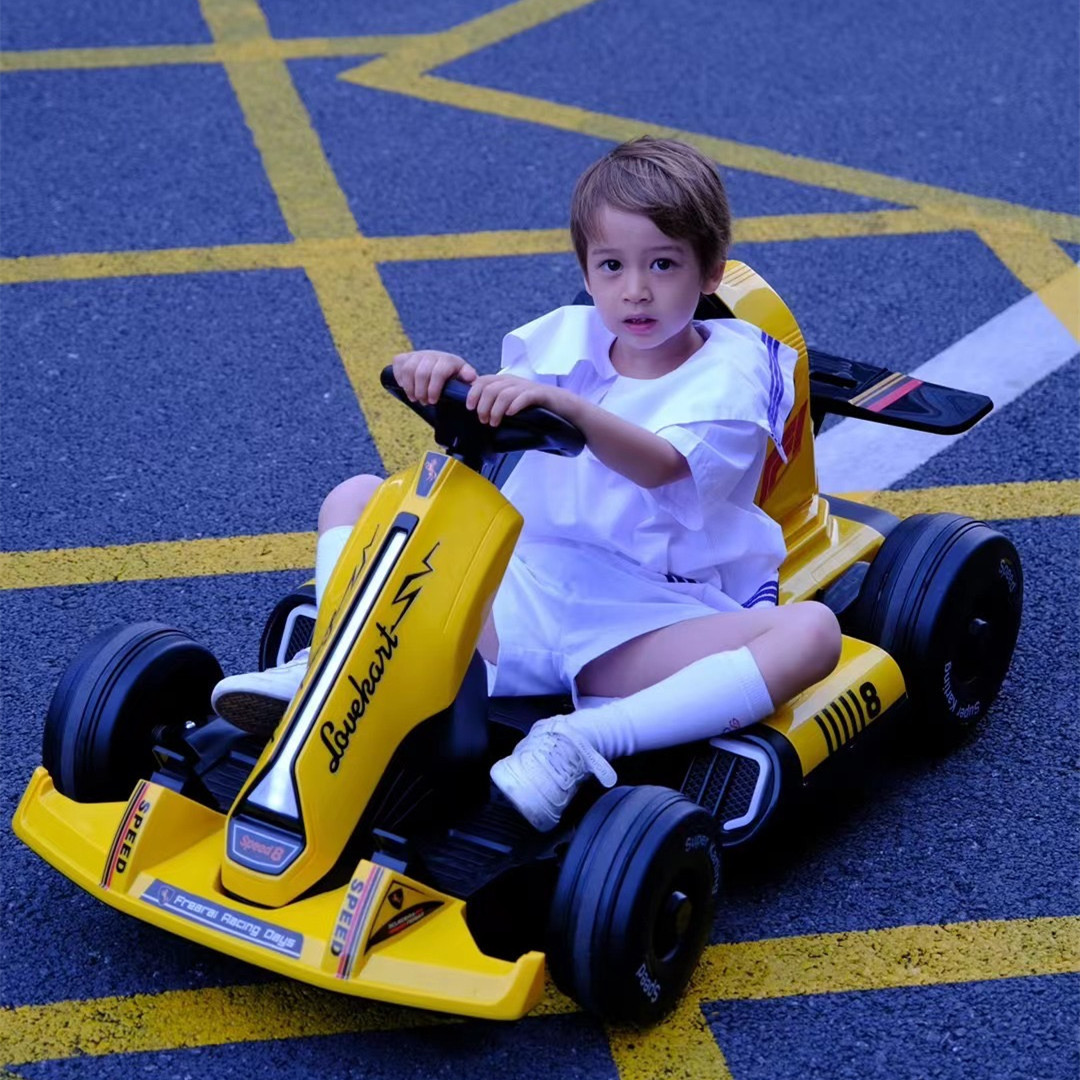 贝多奇卡丁车电动漂移车男女宝宝充电四轮玩具车速度可调可坐成人