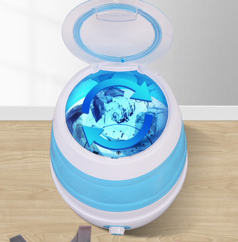 Folding Washing Machine Small Household Portable Washing Hosiery Machine Mini Washing Machine