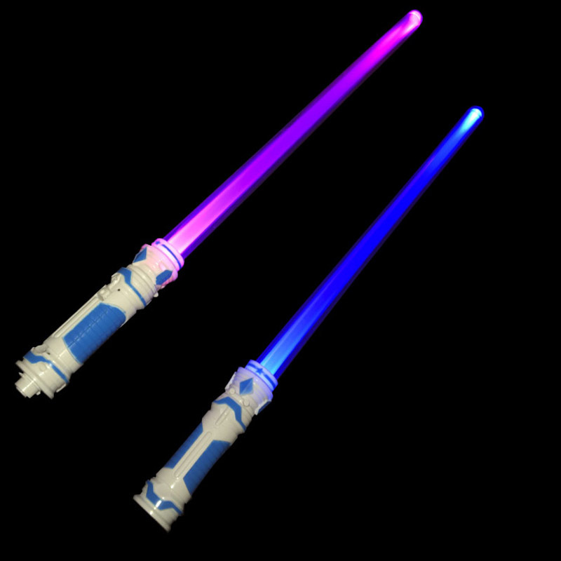 Cross-Border New Arrival Laser Sword Wholesale Stall Children's Toys Two-in-One Star Wars Light Sword Light Stick Laser Rods