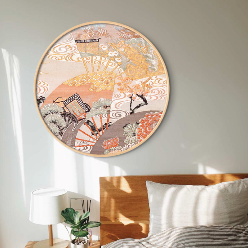 日式风格挂画和风花纹墙面装饰画日料店日本餐厅榻榻米居酒屋壁画