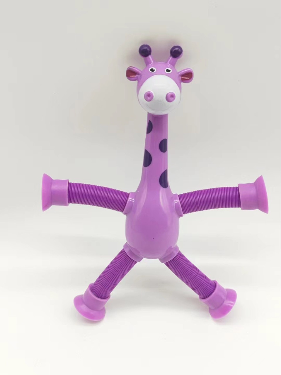 Telescopic Giraffe Toy Novelty Puzzle Pressure Relief Toy Cartoon Suction Cup Stretch Luminous Giraffe Variety of Shapes