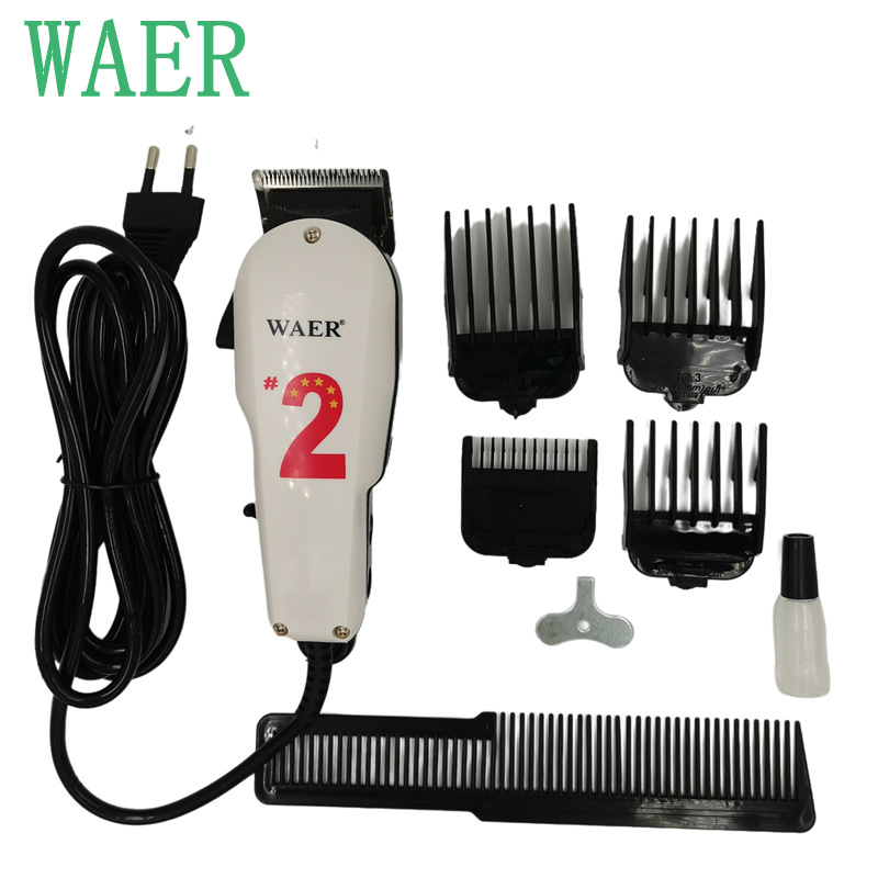 Foreign Trade Supply Waer Power Type Electric Hair Clipper White Plug Electric Hair Clipper Wholesale